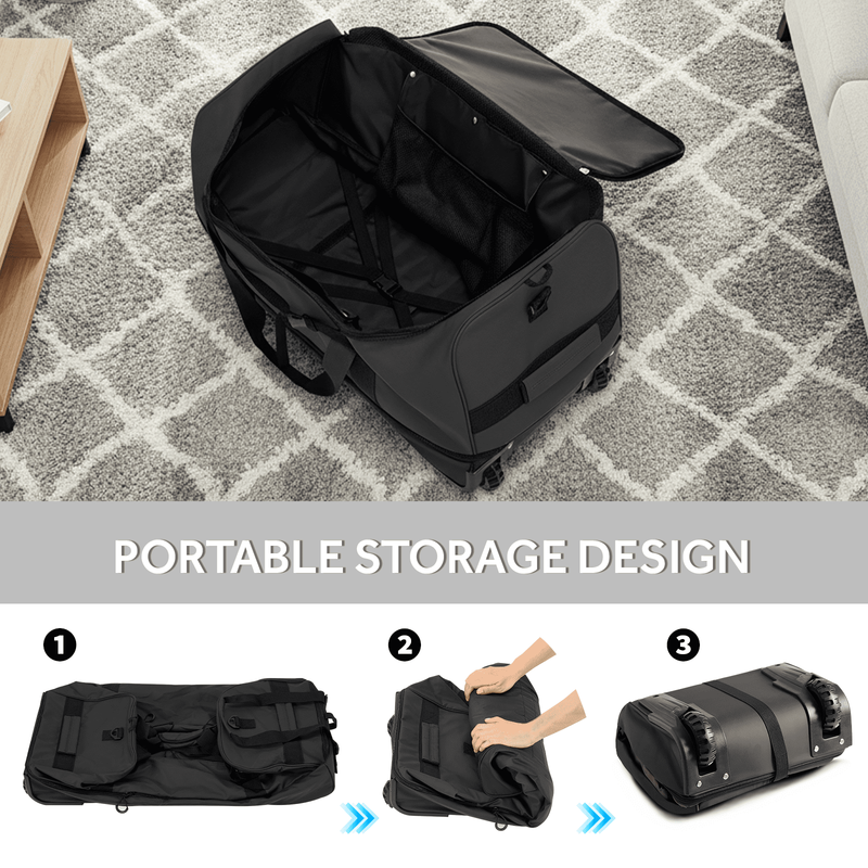 30in Rolling Duffle Bag Expandable 100-120L Waterproof Travel Wheeled3