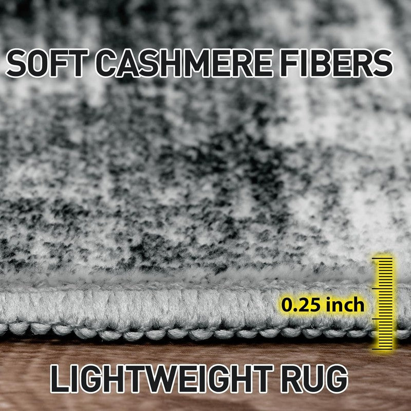 8X10 Area Rugs Washable Rug: Modern Abstract Living Room Rug Soft Anti-Skid Thin5