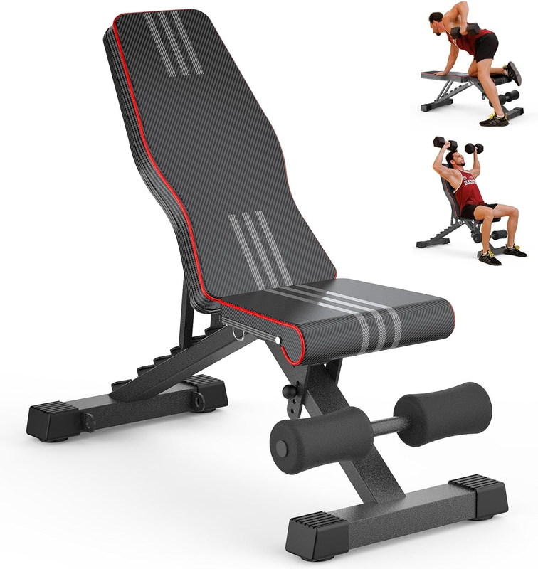 Adjustable Foldable Weight Bench 660LBS Home Gym Workout & Bench Press7