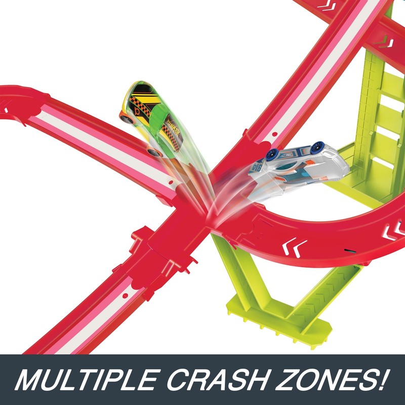Track Set, Neon Speeders Skyscraper Speed Circuit with 1  Car3