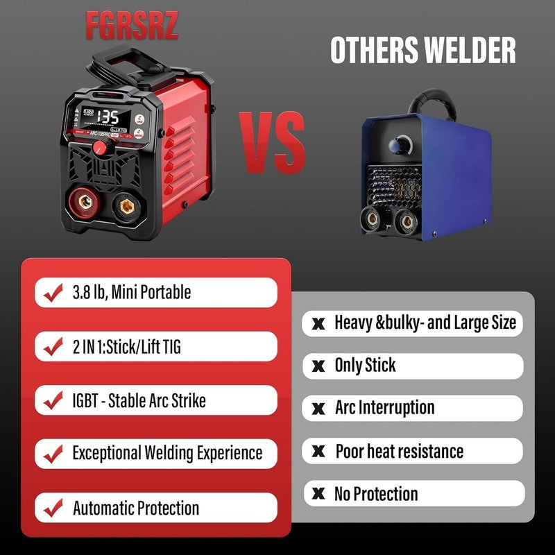 110V Portable Welding Machine, 2 in 1 Stick Welder/Lift Tig Welder Machine, 20 17
