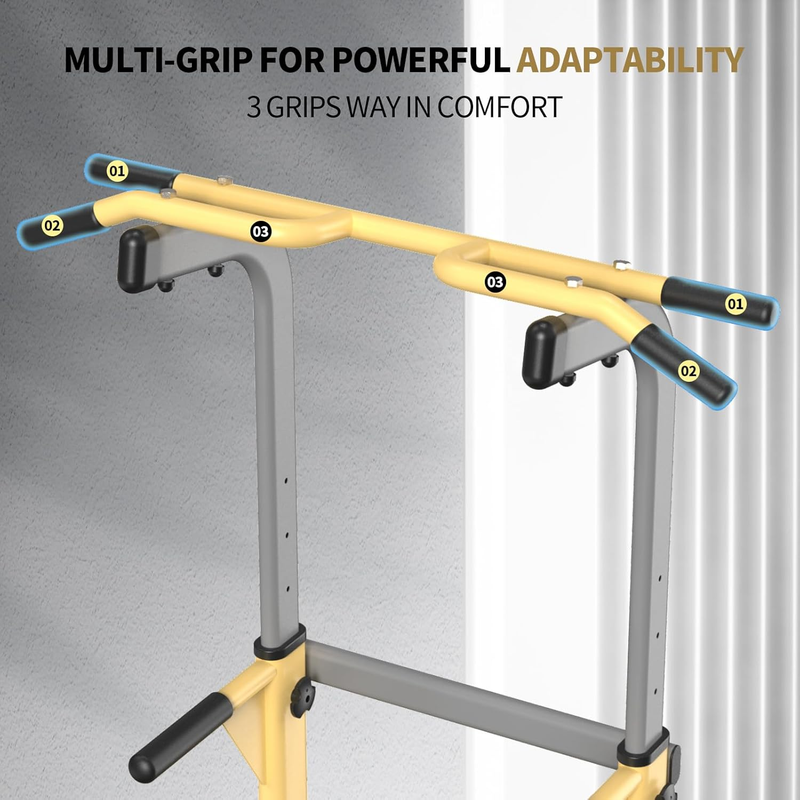 Pull up Dip Station for Home Gym Strength Training Fitness Workout Station Chin 4