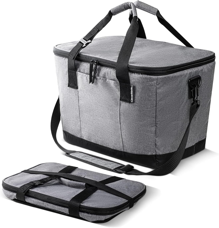Leakproof Collapsible Insulated Cooler Bag, Portable Foldable Soft Side Tote Hol9