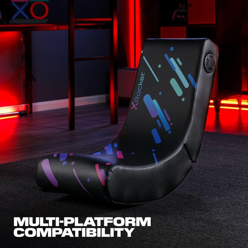 Gaming Rocker Chair w/ Audio for Kids Teens Foldable , Video Game Floor Seat1