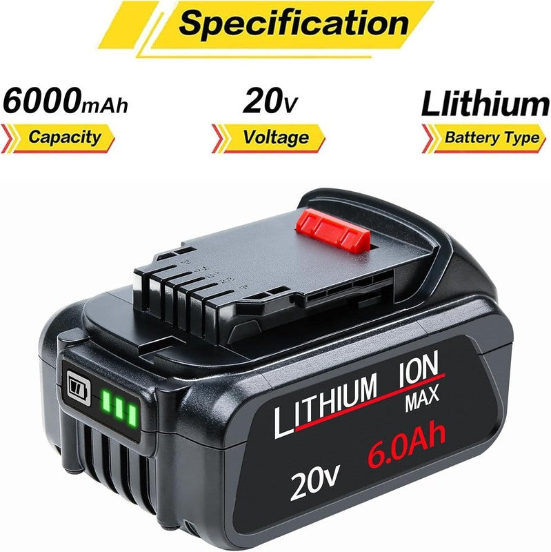 20V Battery Replacement 2 Packs Lithium-Ion Batteries1