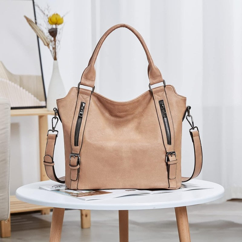 Large Women’s Hobo Bag Tote Purse w/ Multiple Pockets & Adjustable Strap6