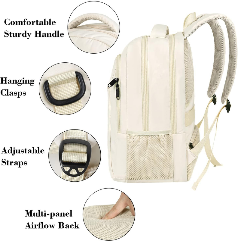 Laptop Backpack 15.6" Anti Theft Water Resistant Business Travel Bag4