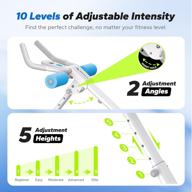 Ab Machine, Ab Workout Equipment, Adjustable Ab Trainer Machine for Abs Workout 2