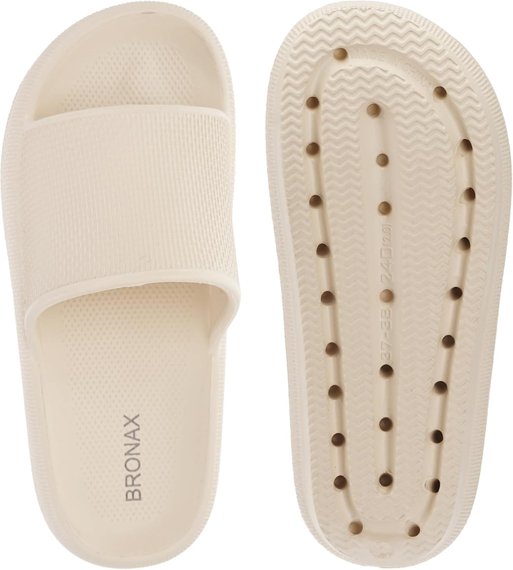 Pillow Slippers for Women Men Cushioned House Slides Shower Sandals6