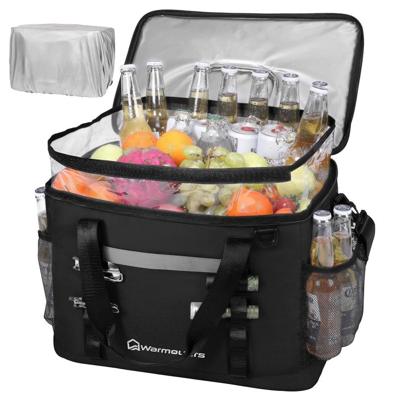 2 in 1 Insulated Camping Cooler Bag for 75 Cans   Leakproof & Portable9