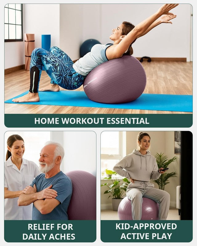 Exercise Ball Yoga Ball,Office Seating & Balance Ball Chair, Stability Ball for 6