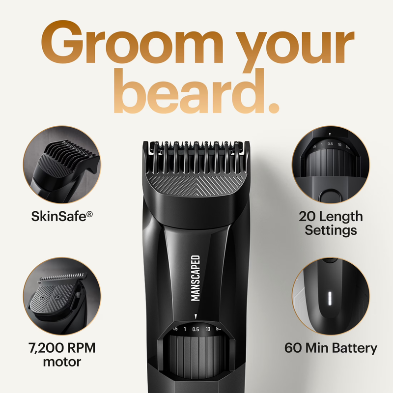 Beard Hedger  Cordless Electric Trimmer for Men'S Beard, Mustache, and Stubble1