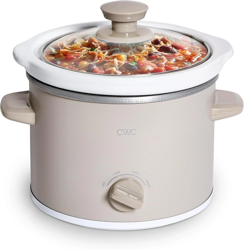 2Qt Mini Crock Pot Slow Cooker Removable Stoneware Sand6