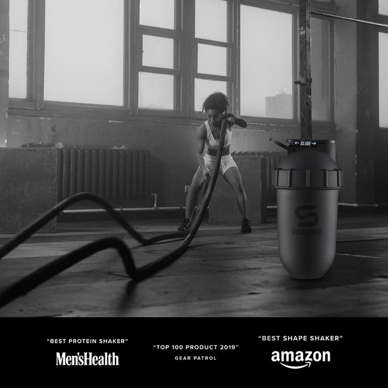 24oz Protein Shaker Bottle – Leakproof No Blade Mixer Cup, BPA Free, Matte Black8