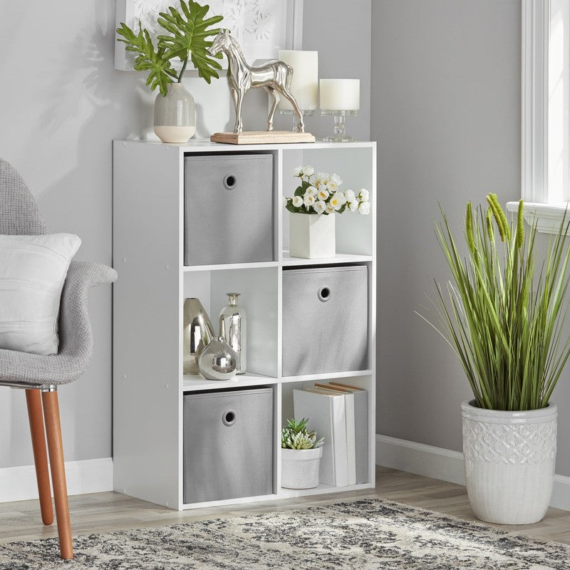 6 Cube Storage Organizer, White10