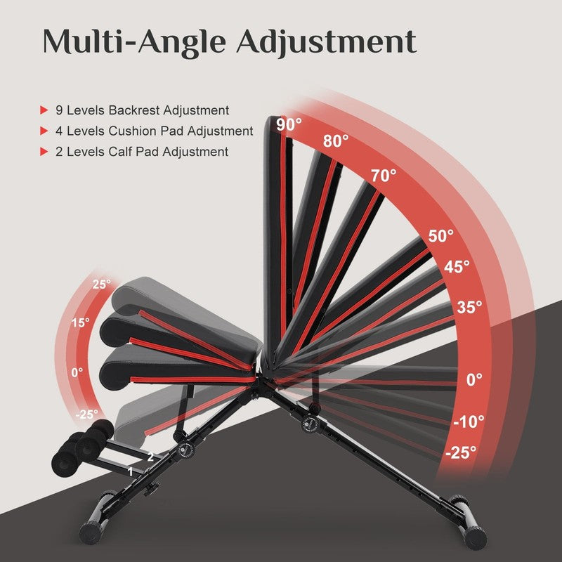 Weight Adjustable Workout Bench for Home Gym, 795LBS Capacity Foldable Bench Pre4