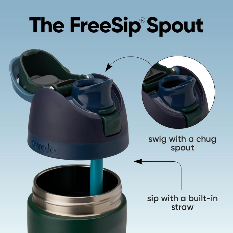Owala FreeSip 24oz Insulated Stainless Steel Water Bottle Lost Signal2