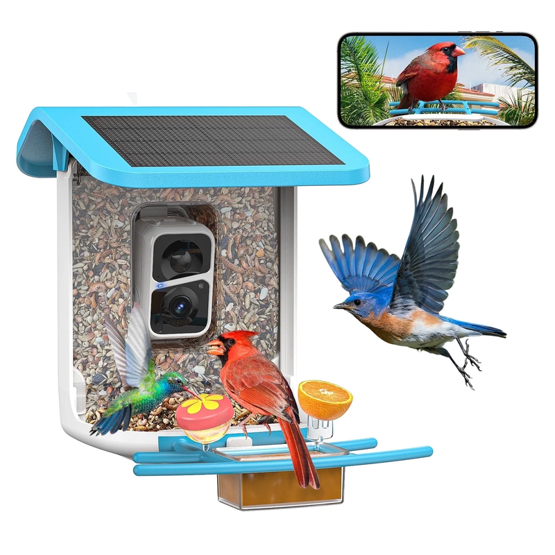Smart Bird Feeder with Camera-2L Solar Bird House with Camera-Ai Recognition Bir0