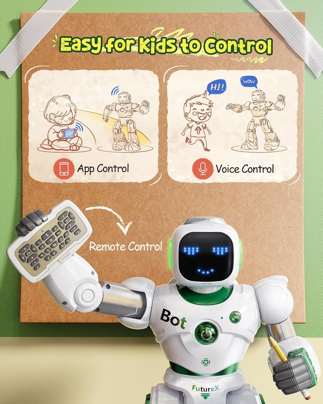 Green Programmable RC Robot Toy for Kids STEM Remote Control Educational5