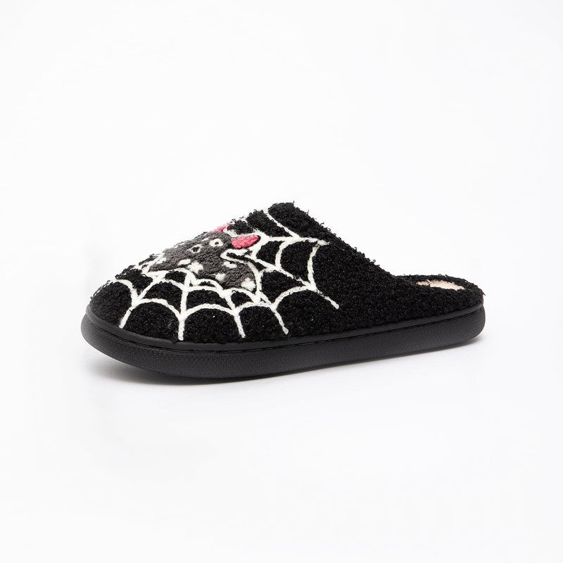 Cute Ghost Plush Halloween Slippers Comfy Warm Slip On for Women Men5