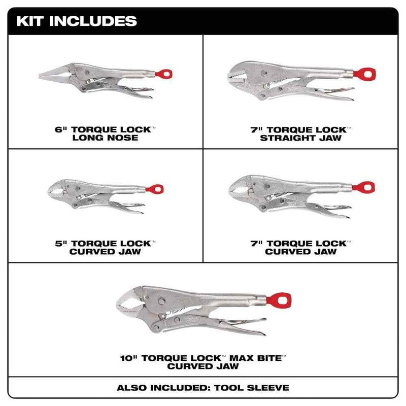 Torque Lock Locking Pliers Kit (5-Piece)1