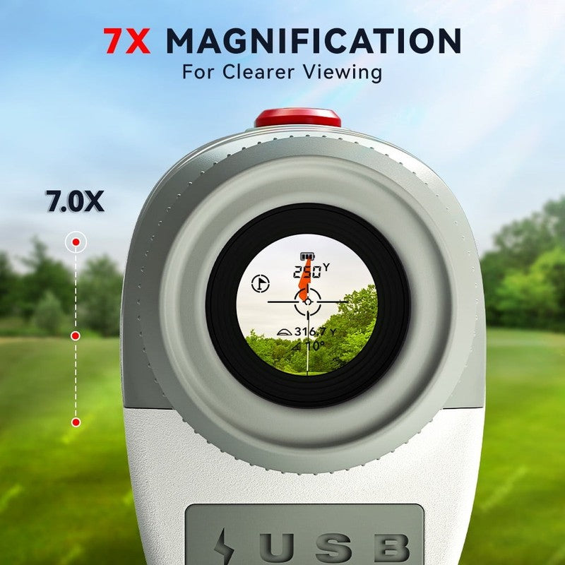 Laser Golf Range Finder, 7X Magnification Clear View 1200 Yards Laser Hunting Ra1