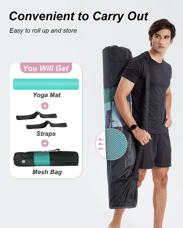Extra Large Yoga Mat 78"X51" Thick 1/2" NBR Foam Exercise Workout Mats for Home7