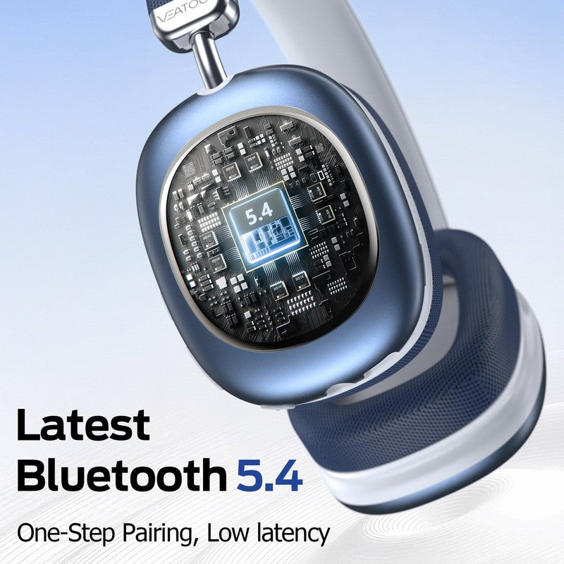 Bluetooth Headphones over Ear, 65Hrs Playtime Wireless Headphones,Bass Boosted b6