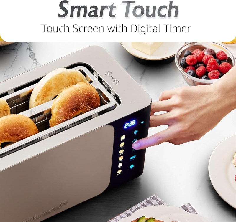 ECT5924D SmartToast 4 Slice Digital Toaster Touchscreen Stainless1