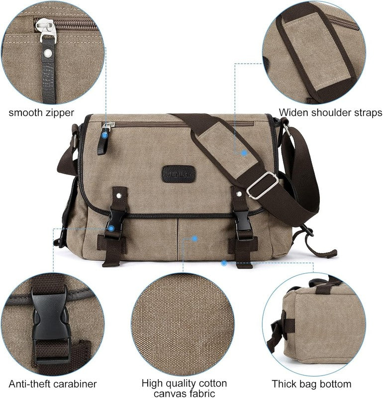 Messenger Bag Men,Waterproof Crossbody Bag,Satchel Shoulder Bag | Waterproof5