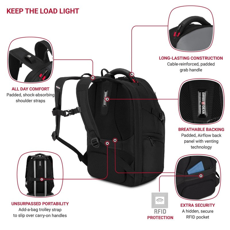 Stride Scansmart Laptop Backpack, 17" Padded Compartment, Travel & Everyday Use,5