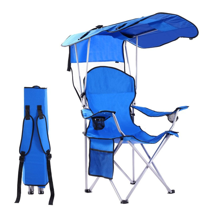 Camping Chair with Canopy Portable Camping Chairs with Shade for outside Folding5