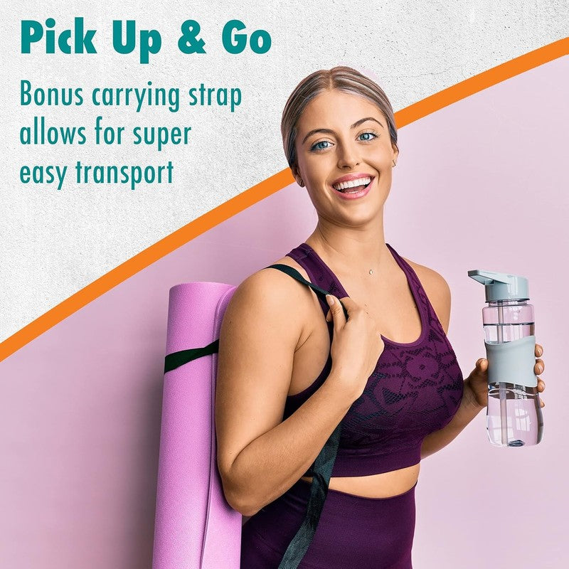Yoga Mat Non Slip Multipurpose Exercise Mat w/ Carry Strap for Yoga Pilates Gym7