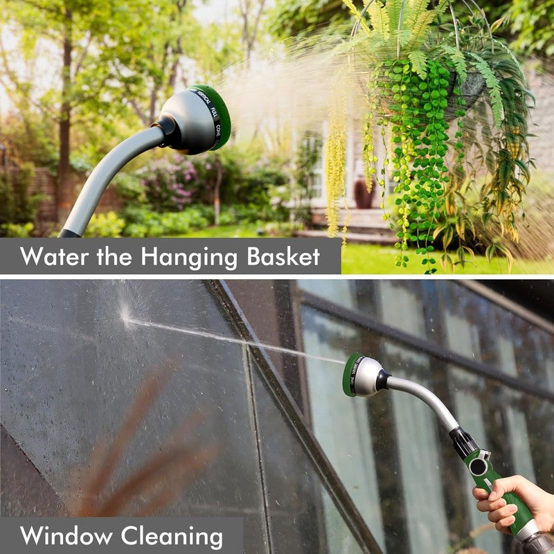 Heavy Duty Metal Watering Wand with 10 Spray Patterns, 15-Inch Nozzle5