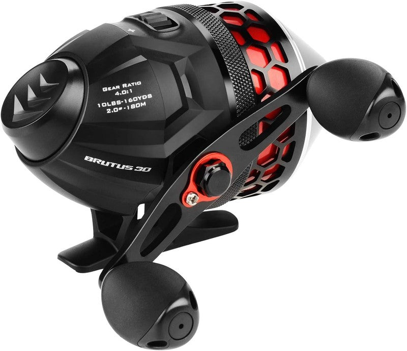 Brutus Spincast Fishing Reel - Easy Push Button, High Speed, Left/Right Retrieve6