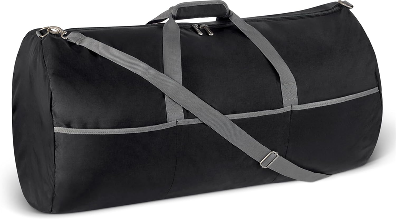 32.4" Extra Large Foldable Nylon Duffel Bag Travel Storage 150L Black7