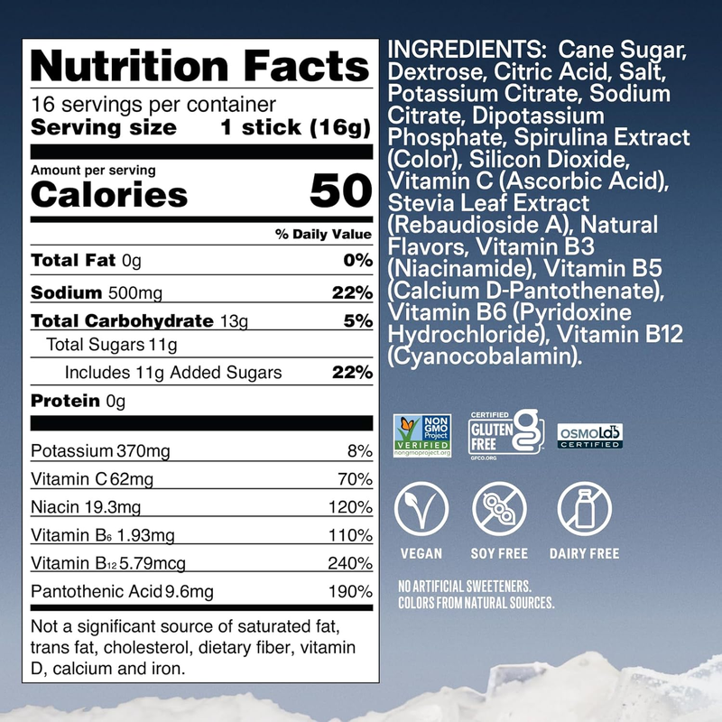 Liquid I.V. Hydration Multiplier Arctic Raspberry 16 Servings Electrolyte2