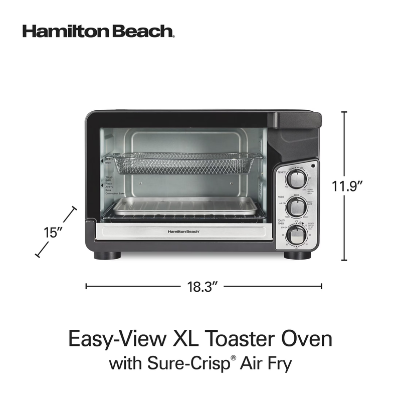 Easy View XL Toaster Oven with Sure Crisp  Air Fry, 1750W, 6 Slice Capacity, 3148