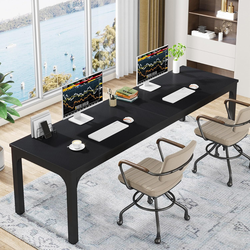 78.7'' Extra Long 2 Person Computer Desk Double Workstation Home Office10