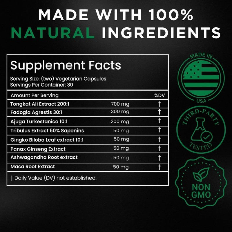 Ultimate 8-In-1 Testosterone Booster for Men - Max Strength & Libido Support6