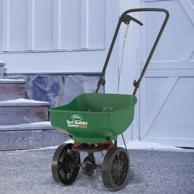 Turf Builder Edgeguard Mini Broadcast Spreader for Seed, Weed and Feed, Fertiliz1
