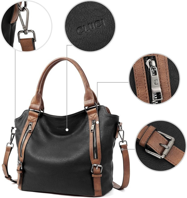 Large Women’s Hobo Bag Tote Purse w/ Multiple Pockets & Adjustable Strap4