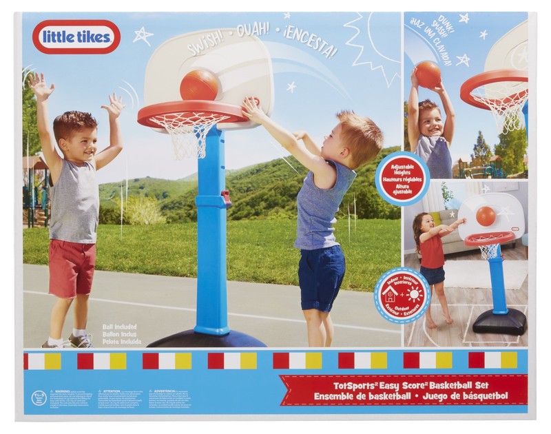 Totsports Easy Score Adjustable Basketball Hoop – Toddler & Preschool Toy for Ag5