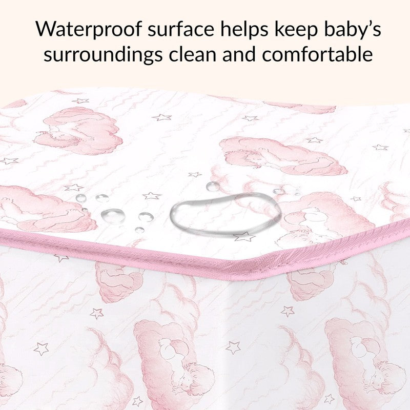 Twilight 80 Coil Spring Crib and Toddler Bed Mattress, Wave Pink, 5"4