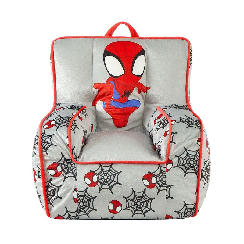 Spiderman 18" Toddler Square Beanbag Chair, Grey10