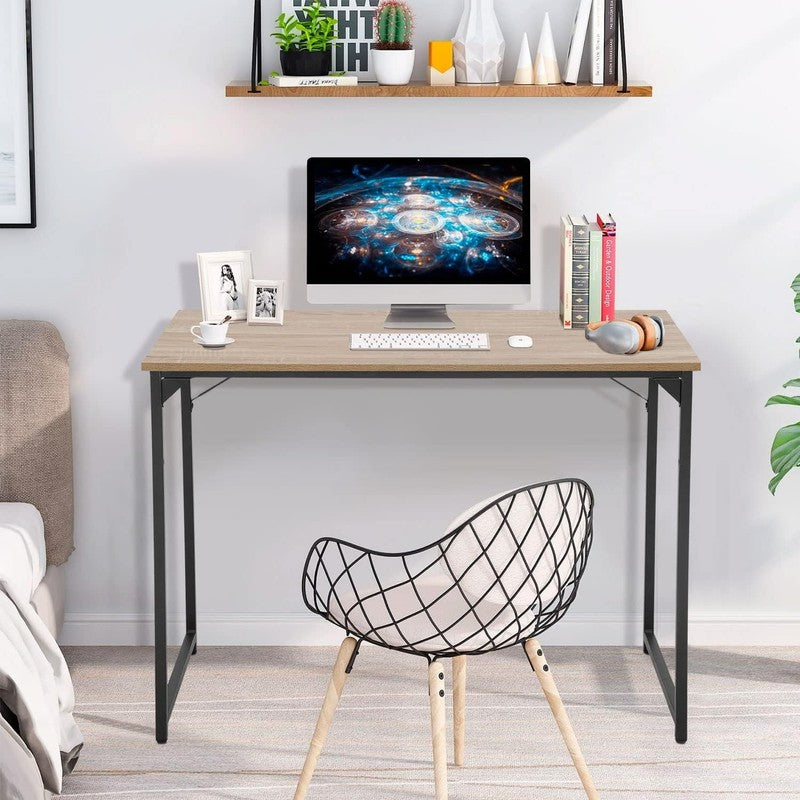 39 Inch Computer Desk,Sturdy Laptop Table for Home Office for Adults, Nature5