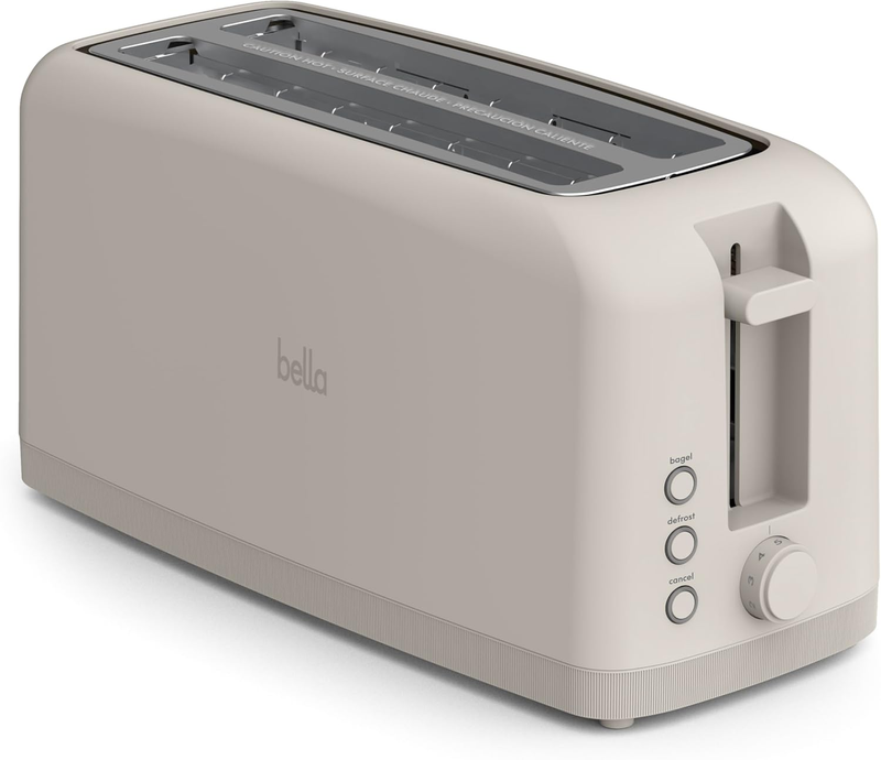 4 Slice Slim Toaster Long Slot 6 Shade Settings 900W Oatmilk11