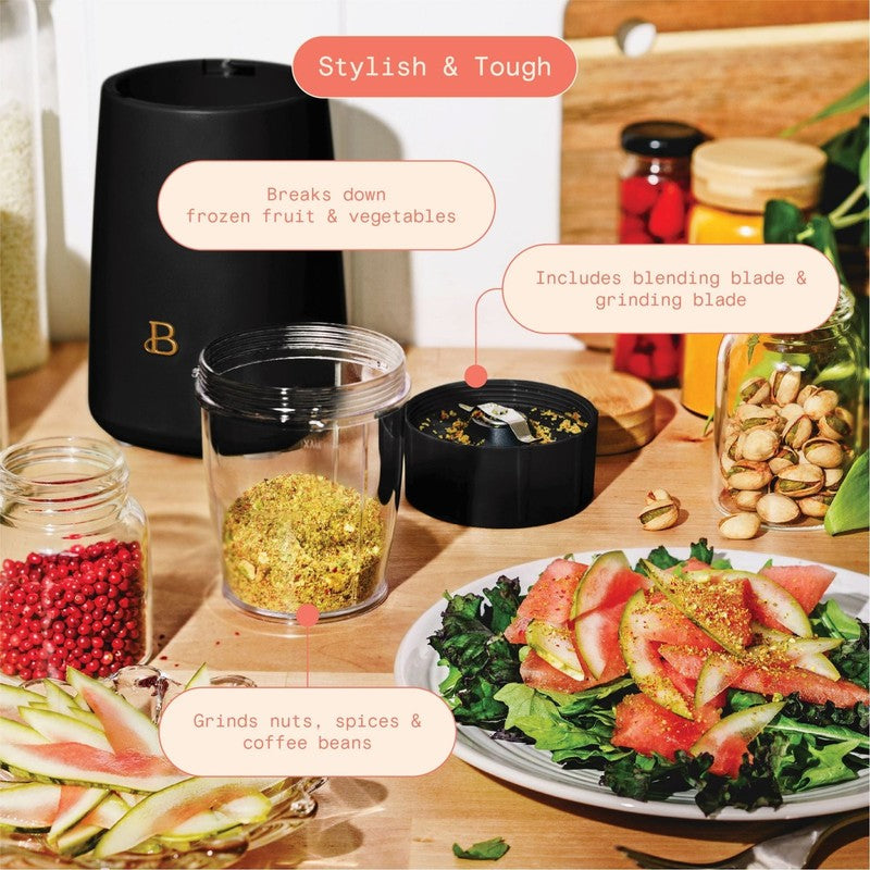 Drew Barrymore Personal Blender 12-Piece Set 240W Black Sesame Smoothie4