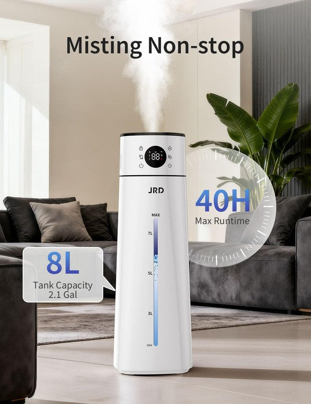8L Cool Mist Humidifier Large Room Remote Quiet Ultrasonic 10 Modes Timer2