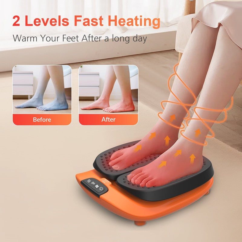 Foot Massager with Heat, Vibration Foot Massager for Blood Circulation, Gift1
